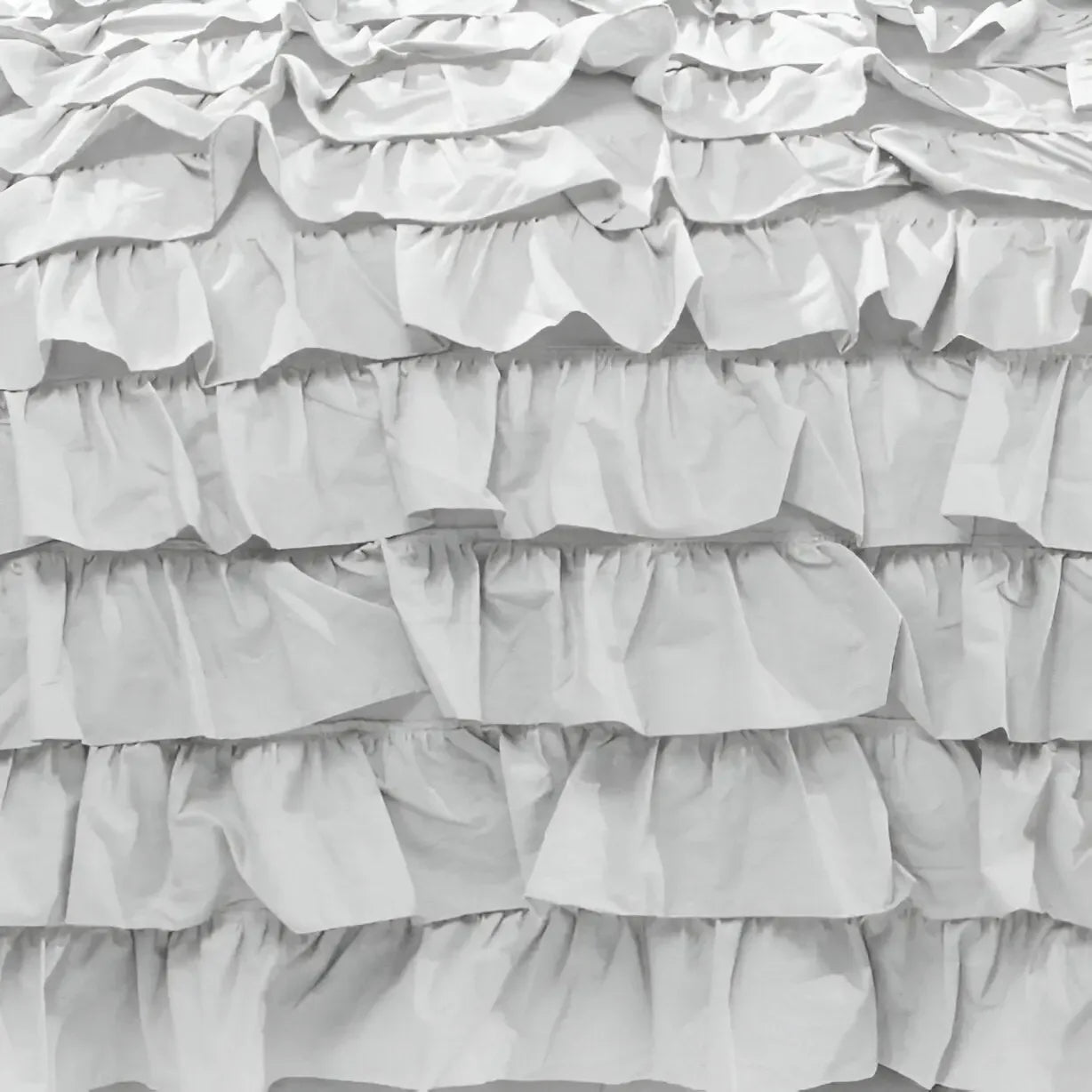 400TC Sateen Solid Cotton Waterfall Ruffle Duvet Cover Set - Plush Fashion Hub