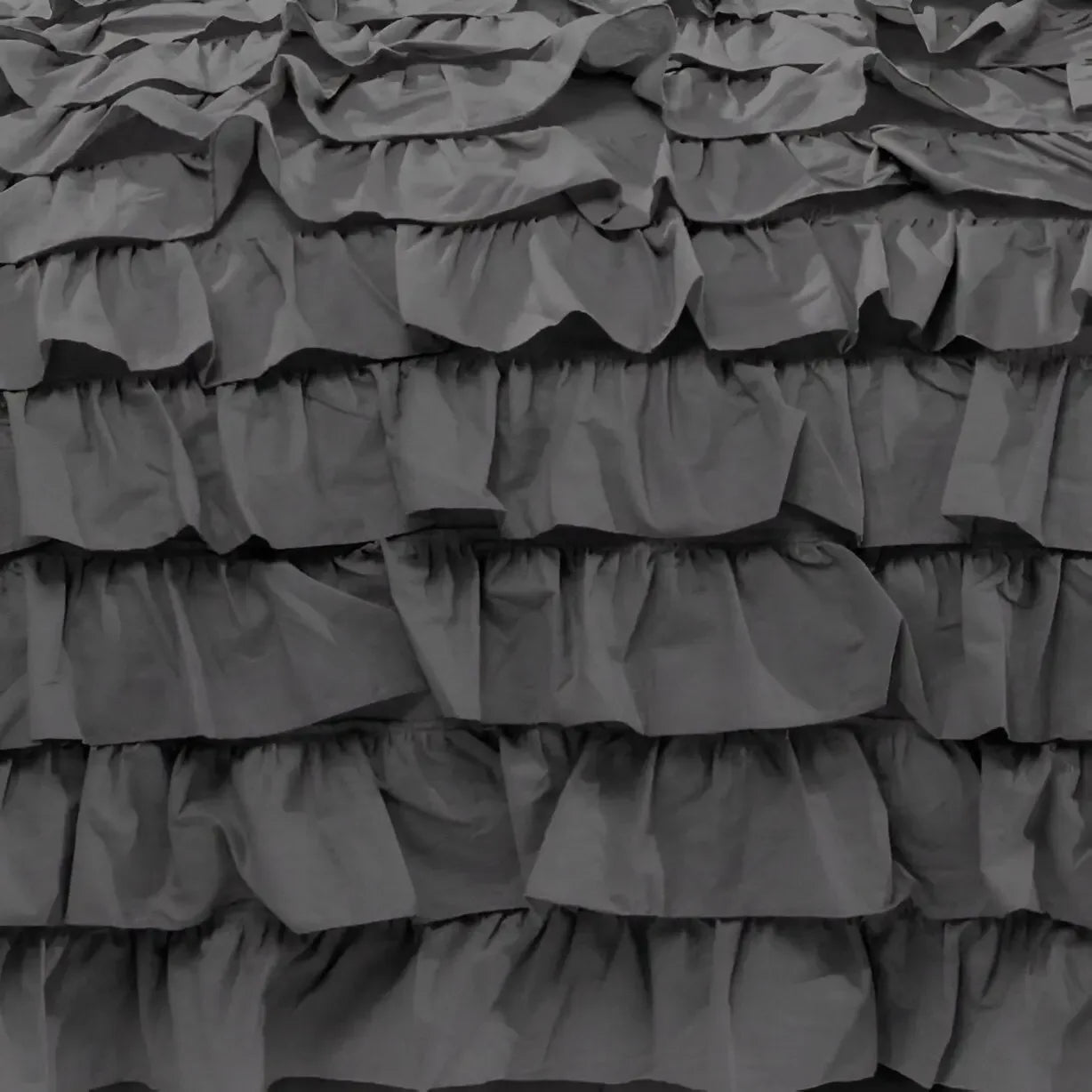 400TC Sateen Solid Cotton Waterfall Ruffle Duvet Cover Set - Plush Fashion Hub