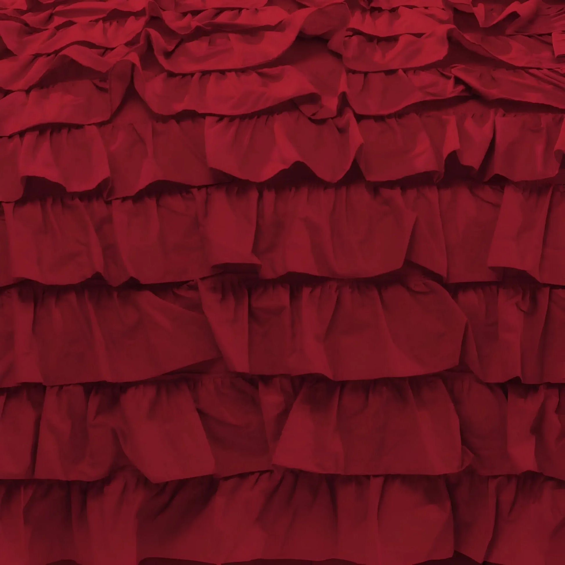 400TC Sateen Solid Cotton Waterfall Ruffle Duvet Cover Set - Plush Fashion Hub