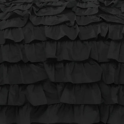 400TC Sateen Solid Cotton Waterfall Ruffle Duvet Cover Set - Plush Fashion Hub