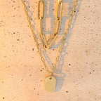 18K Gold-Plated Double Layered Necklace