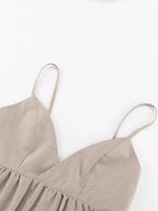Backless spaghetti strap mini dress by Shopimist featuring a sleek, fitted silhouette and delicate shoulder straps.