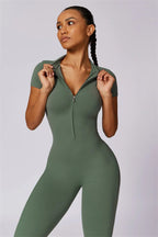 Fitglutes Activewear Mia Belle jumpsuit, stylish athletic one-piece with a fitted design, ideal for gym and workout sessions.