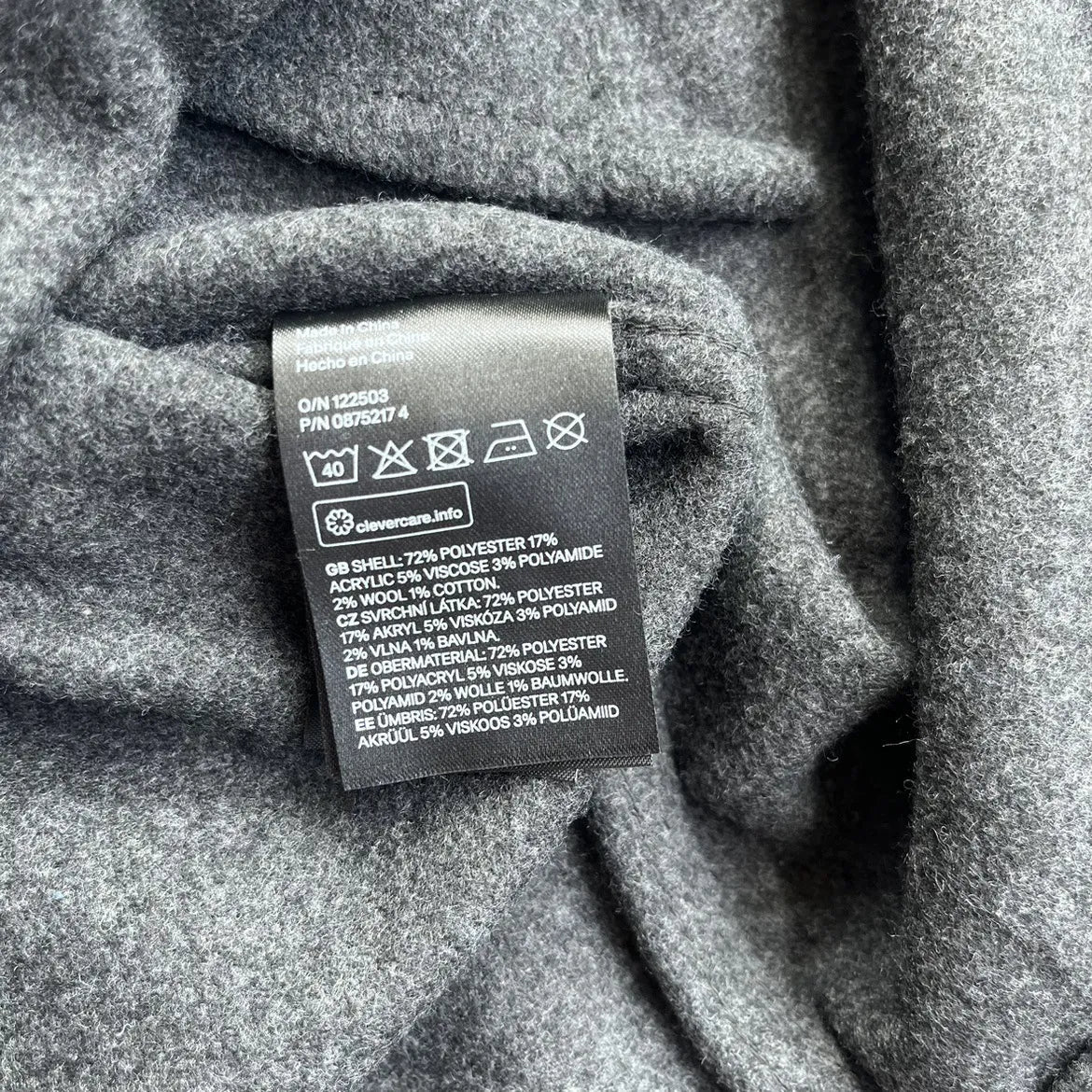 Men's button-up long sleeve shacket by Shopimist featuring a casual, stylish design in a neutral fabric.