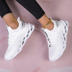 Women's lightweight casual walking shoes by FitiqueFit, showing breathable fabric and flexible sole for comfortable everyday wear.