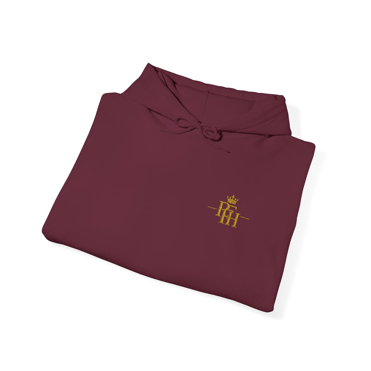 PFH Crown Embroidered Hoodie – Black & Gold