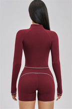 Fitglutes Activewear Unbound Jacket Shorts 2-Piece Set showing a stylish matching gymwear set for active workouts and sports.