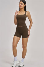 Fitglutes Activewear Swoon Tank Top and Shorts 2-piece set, stylish gymwear for workout and active lifestyles.