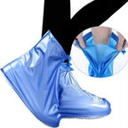 Waterproof Shoe Covers with Zipper, Thickened Rain Boot Covers, PVC Mid-Calf Shoe Covers for Travel