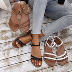 Open toe flats sandals by Shopimist featuring minimalist design and neutral color, perfect for casual summer wear.