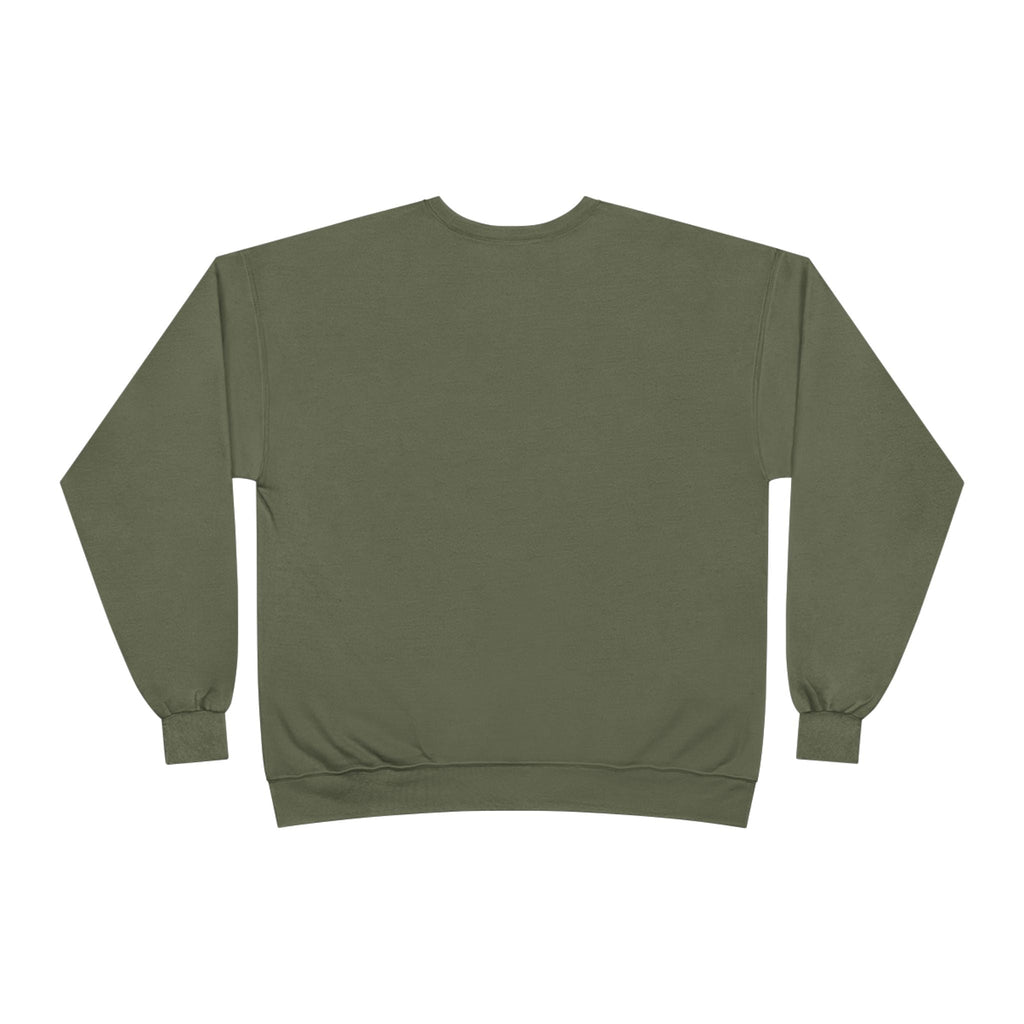 Gold script Jesus Crown crewneck sweatshirt by Wear Your Worship, featuring an inspirational design on a comfortable pullover.