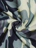 Camouflage button front tie waist romper by Shopimist, featuring a stylish camouflage print, button details, and a flattering tie waist.