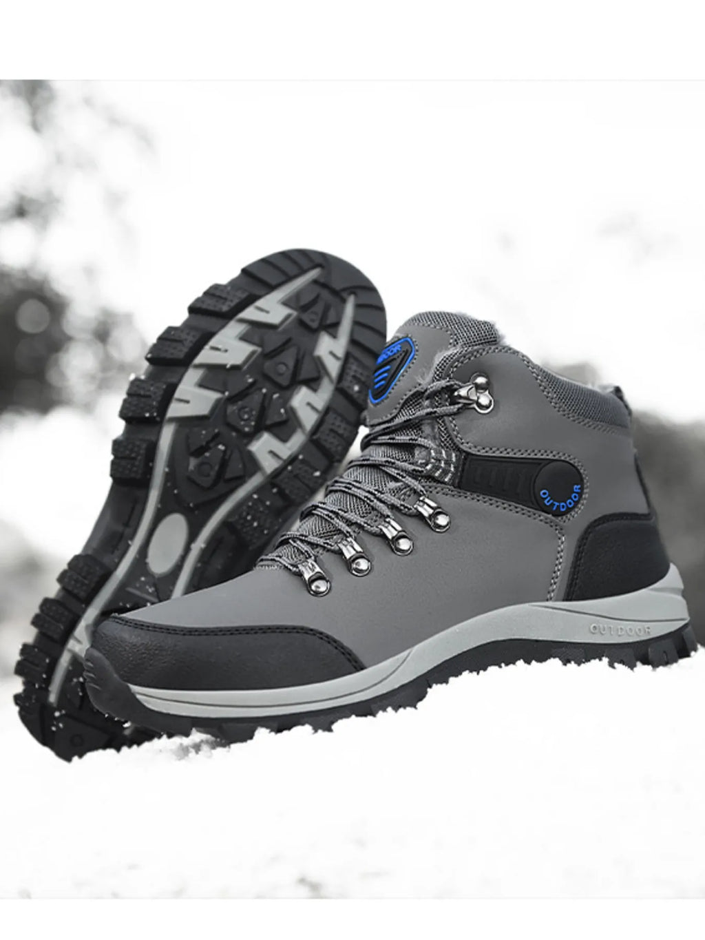 Men's lace-up ankle boots from Trendsi, stylish footwear with leather upper, sturdy sole, and classic design for versatile wear.