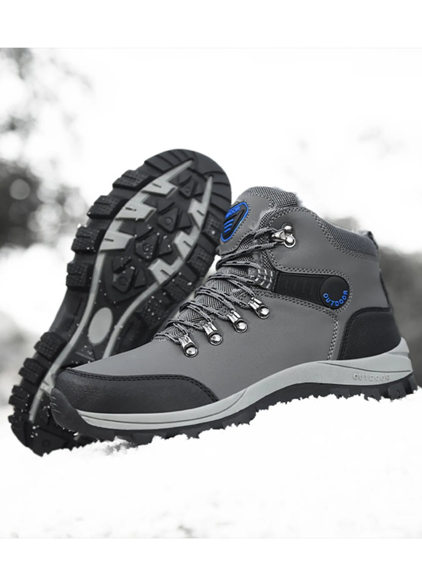 Men's lace-up ankle boots from Trendsi, stylish footwear with leather upper, sturdy sole, and classic design for versatile wear.