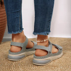 Open toe platform sandals by Shopimist featuring chunky heel and strappy design, perfect for summer footwear style.