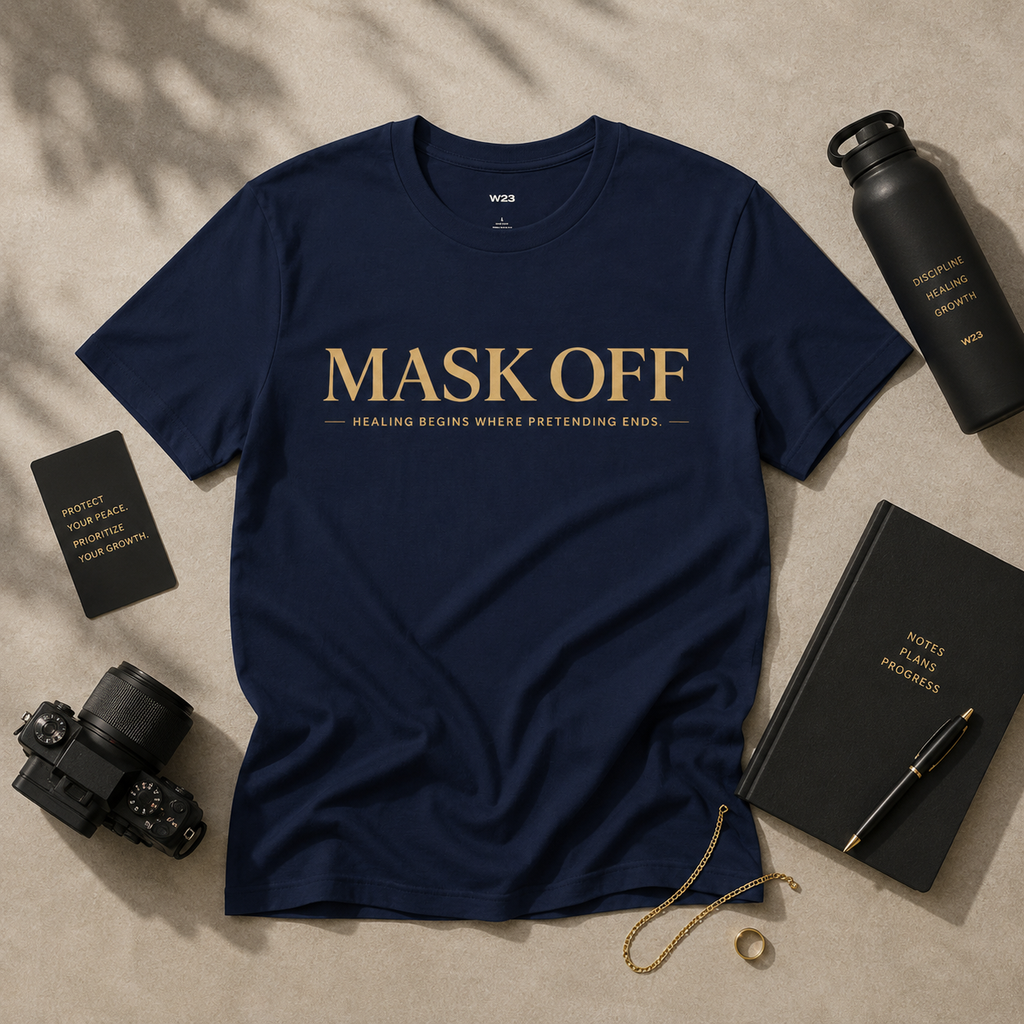 Wear Your Worship Mask Off T-Shirt from the SEEN Unmasked Collection, featuring a stylish and comfortable graphic design.