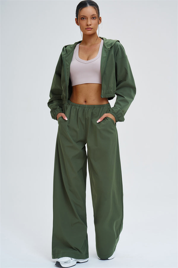 Fitglutes Activewear UV protection crop hoodie featuring a sleek design, lightweight fabric, and comfortable fit for workout and casual wear.