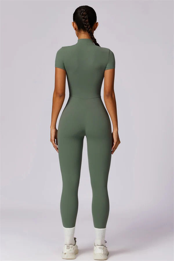 Fitglutes Activewear Mia Belle jumpsuit, stylish athletic jumpsuit with a fitted design, perfect for gym or workout sessions.