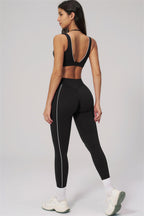Fitglutes Activewear Clarity Contour Line sports bra and leggings 2-piece set, featuring sleek contour details for workout comfort.