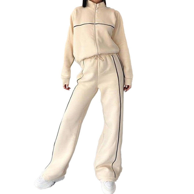 eprolo relaxed tie-waist hoodie and jogger tracksuit set, two-piece casual activewear for comfortable everyday wear
