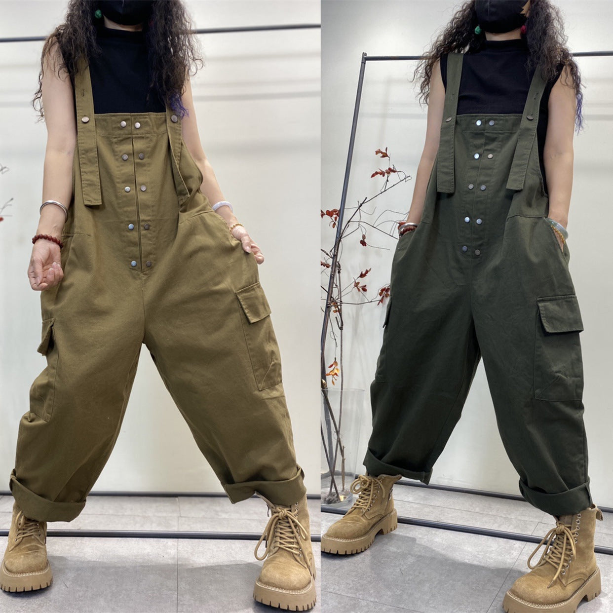 Plus-size Casual Pants Elegant Slimming Solid Color Minimalist Design LadyShow.Store