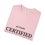 Certified Classic 60 Years T-Shirt by Printify featuring a vintage-inspired design on a comfortable cotton tee.