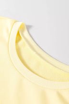 Plush Fashion Hub round neck half sleeve T-shirt dress, casual style with a relaxed fit, shown in a front view.