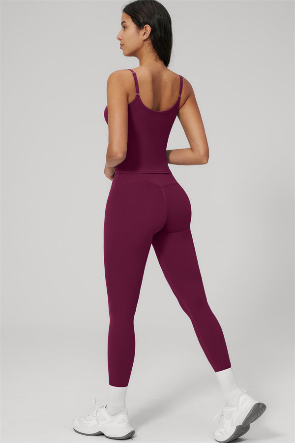 Fitglutes Activewear Rapture tank top and leggings 2-piece set, stylish gymwear with matching sportswear for workouts