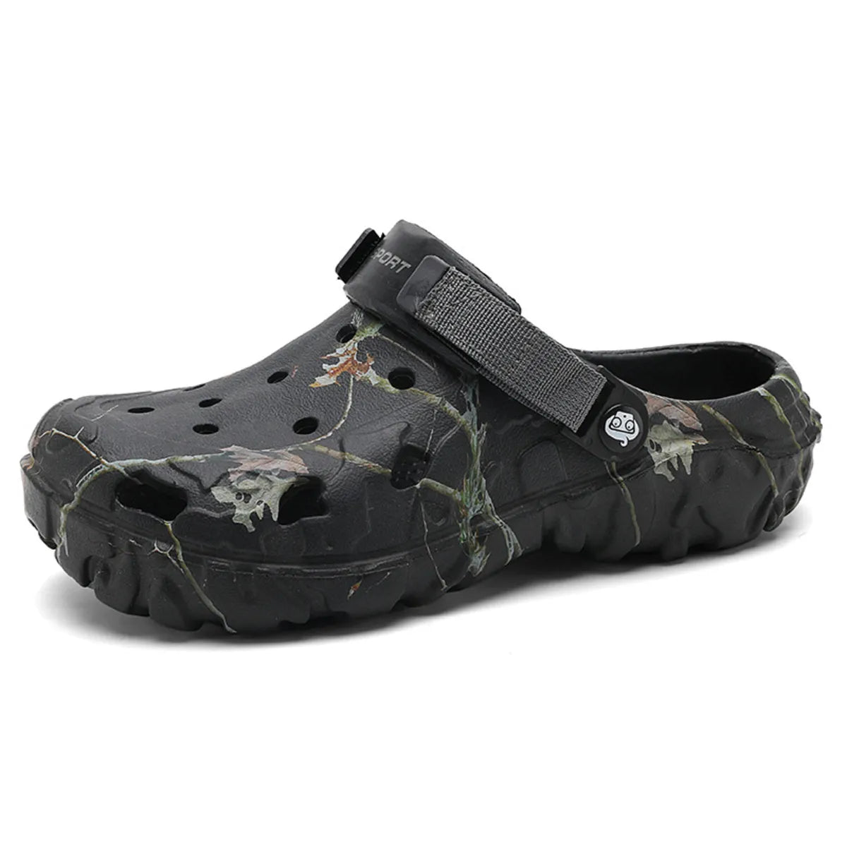 Men's printed round toe sandals by Trendsi, showcasing stylish footwear with colorful printed design and comfortable round toe shape.