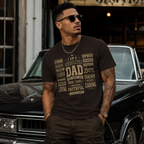 Wear Your Worship Dedicated Dad T-Shirt with "I Am More Than a Title" slogan, featuring comfortable cotton fabric and casual fit.