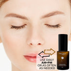 Timeless Organics Skin Care Timeless Eye Serum in a sleek bottle, designed to reduce puffiness and brighten the under-eye area.