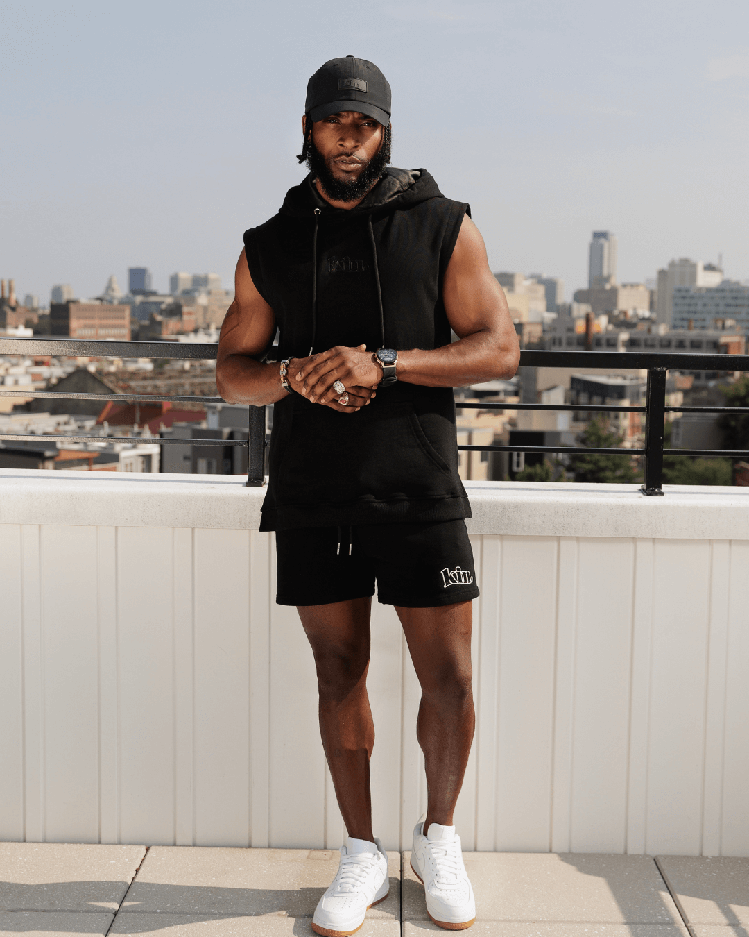 Black waterproof satin lined dad hat by Plush Fashion Hub, showing the hat's smooth satin interior and adjustable strap.