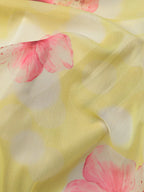 Sheer floral print sleeveless asymmetrical mini dress from Shopimist, showcasing lightweight fabric and stylish design.