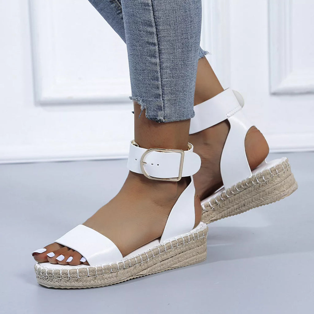 Shopimist open toe openwork sandals featuring stylish design and intricate cutouts, perfect for summer or casual wear.