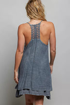 Pol embroidered adjustable strap mini dress from Shopimist featuring colorful embroidery and a fitted silhouette.