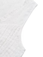 Lace trim tie front sleeveless tank top from Plush Fashion Hub featuring a stylish design and lightweight fabric.