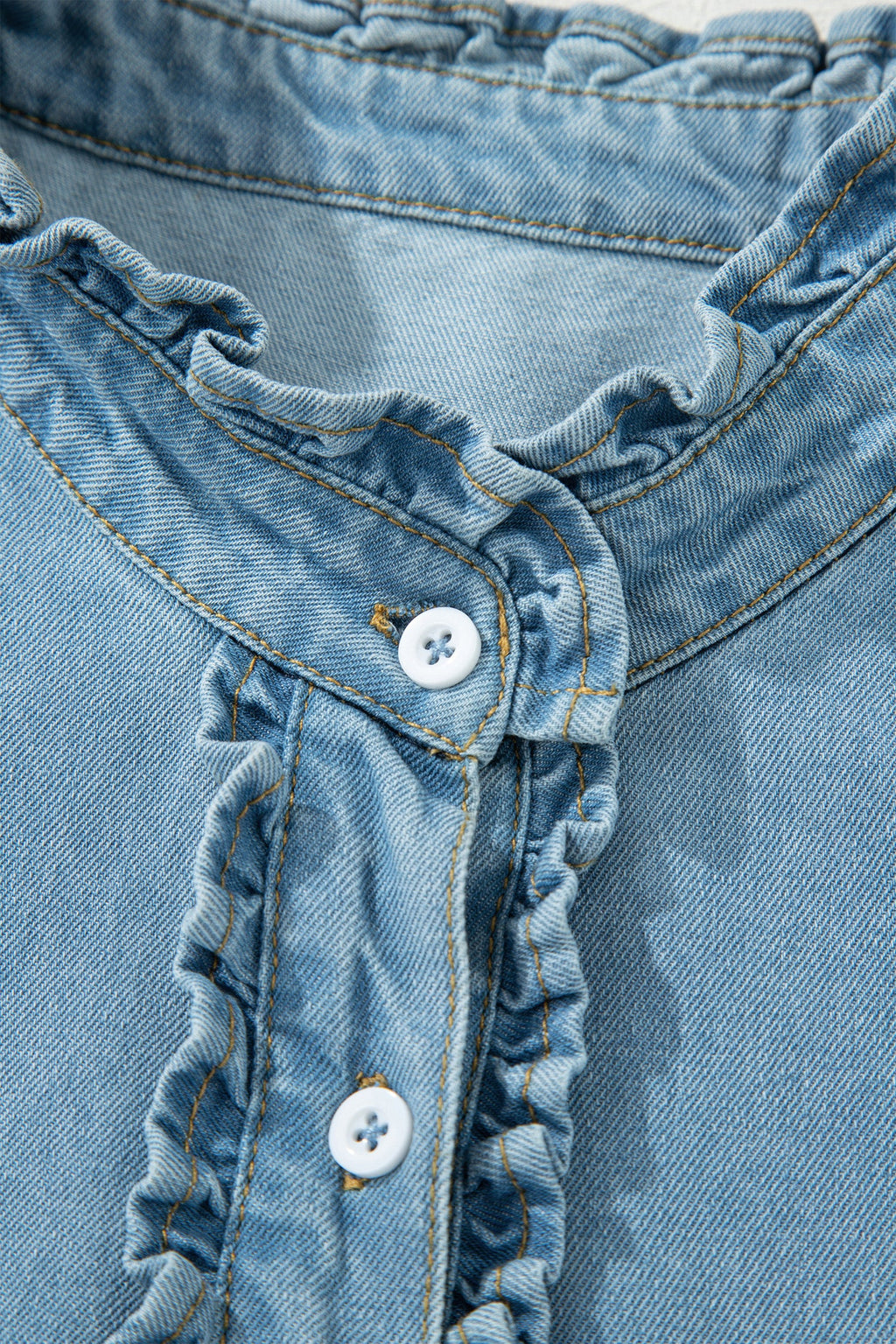 Light blue Sasha short sleeve mini dress by Threaded Pear, featuring a fitted bodice and flared skirt, perfect for casual wear.