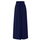 Women's high waist wide-leg casual pants by FitiqueFit, shown in a stylish relaxed fit with a smooth fabric finish.
