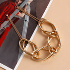 18K gold-plated chain necklace with delicate links, showcasing a stylish and elegant jewelry piece from Shopimist.