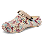Men's floral pattern breathable sandals from Trendsi, featuring comfort-focused design and casual footwear style.