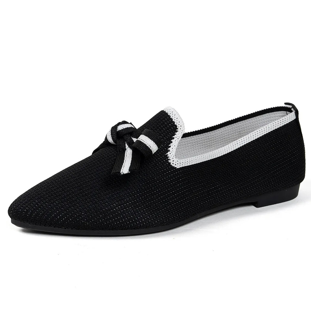 Shopimist point toe flats slip-ons with sleek design and comfortable fit, perfect for casual or professional wear.