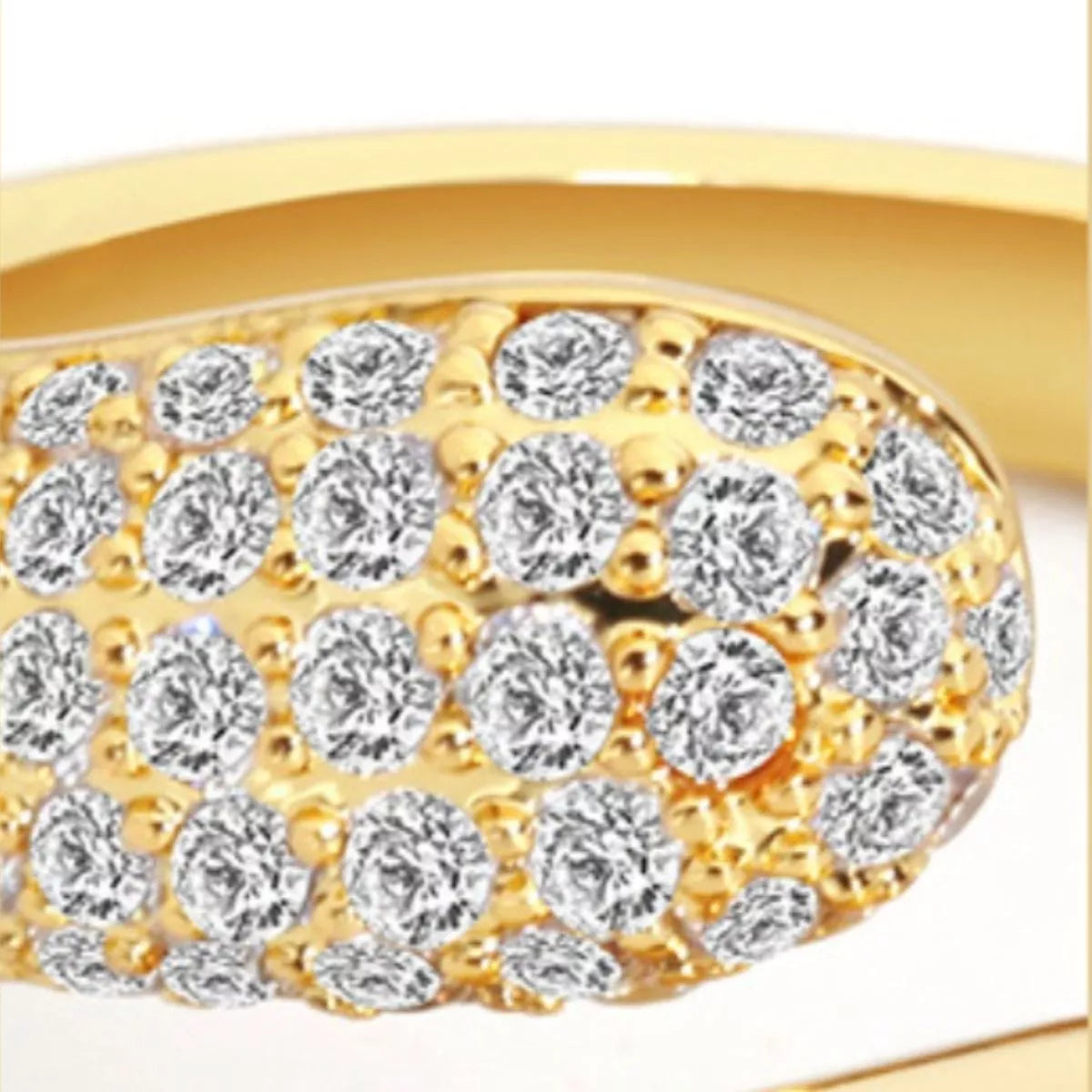 18K gold-plated open ring with sleek, minimalist design from Shopimist, featuring a smooth band and modern style.