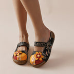 Colorful European and American summer flat toe sandals by Plush Fashion Hub with thick bottoms and candy-colored design for ladies.