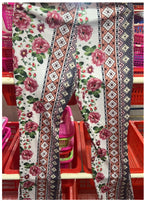 High elastic slim print trousers for women from Plush Fashion Hub, showcasing tight-fit, sexy design and stylish pattern.