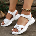 Shopimist open toe wedge sandals featuring a stylish design with a comfortable wedge heel and adjustable ankle strap.
