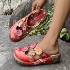 Shopimist round toe platform sandals with chunky heel and adjustable straps, perfect for casual summer wear.