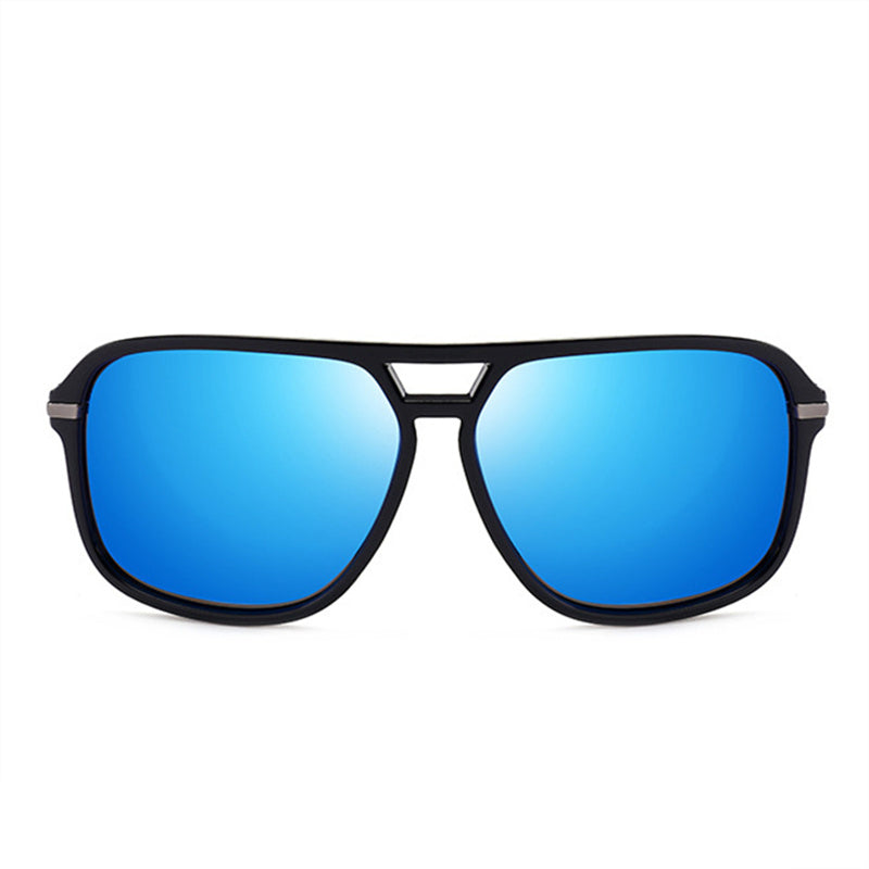 Oversized polarized mirror sunglasses for men with driving and sun protection, stylish eyewear from Plush Fashion Hub