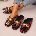 Leopard open toe sandals by Plush Fashion Hub with strappy design and chunky heel, perfect for stylish summer footwear.