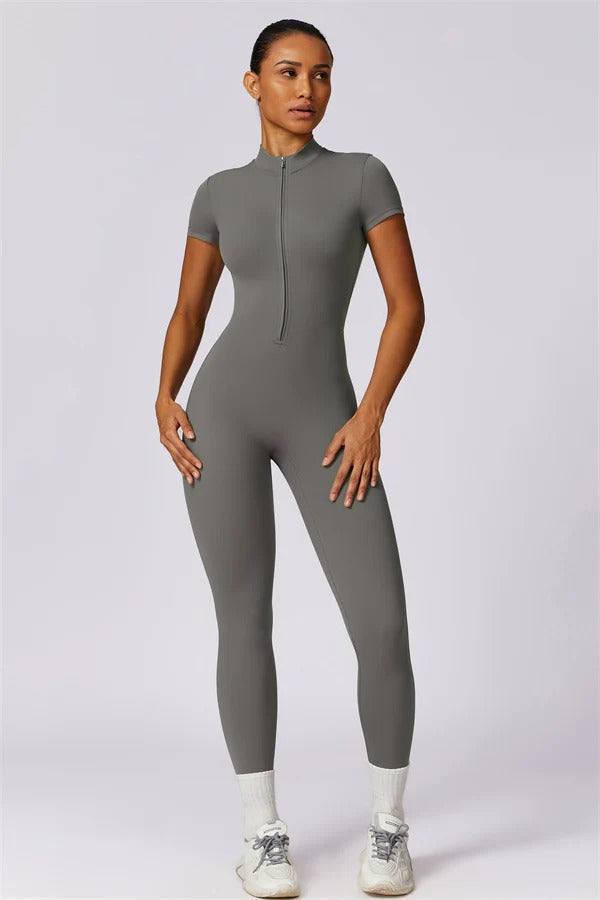 Fitglutes Activewear Mia Belle jumpsuit, stylish athletic romper with a fitted design, ideal for gym and workout sessions.