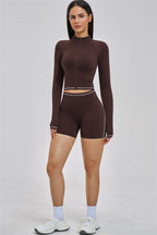 Fitglutes Activewear Unbound Jacket Shorts 2-Piece Set, stylish gymwear with matching jacket and shorts for workout and active lifestyle.